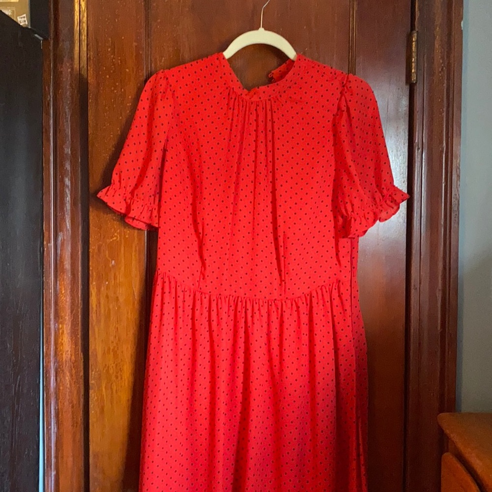 Who What Wear x Target Red Midi Dress sz M